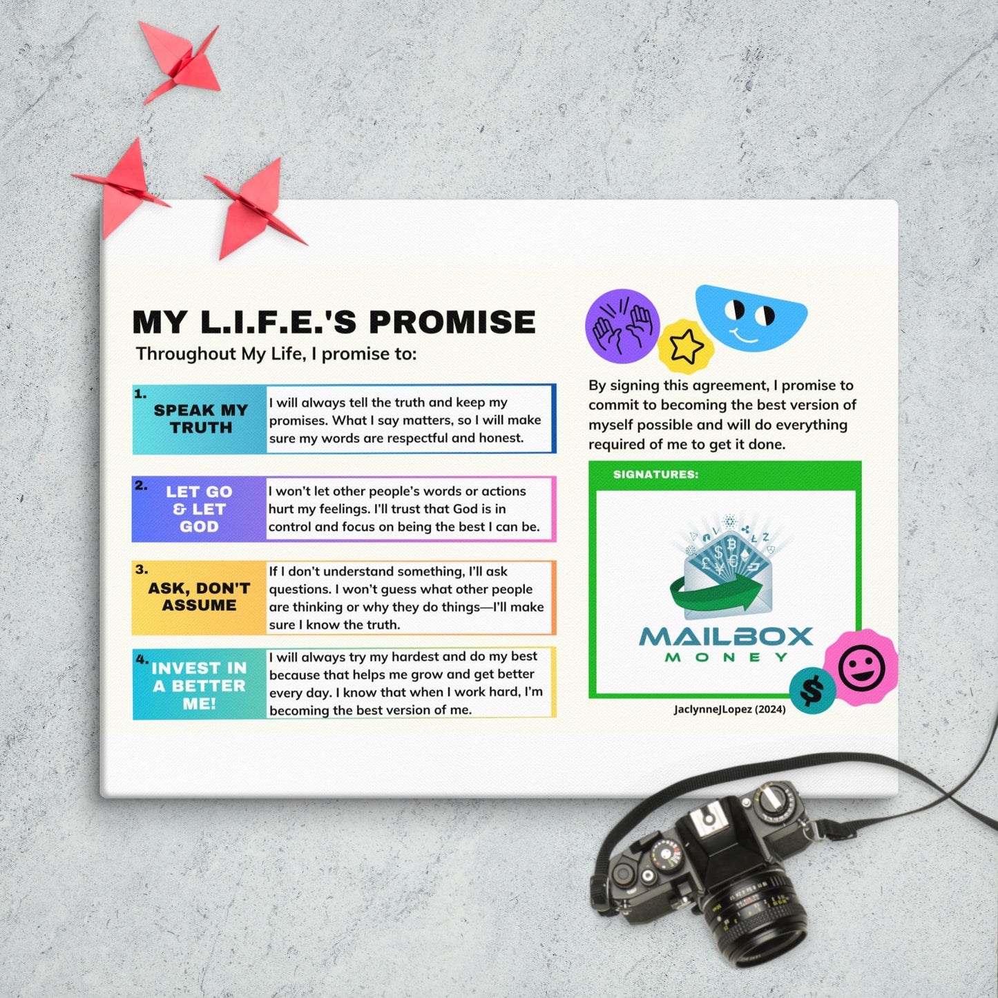 My Life's Promise Canvas (sm)