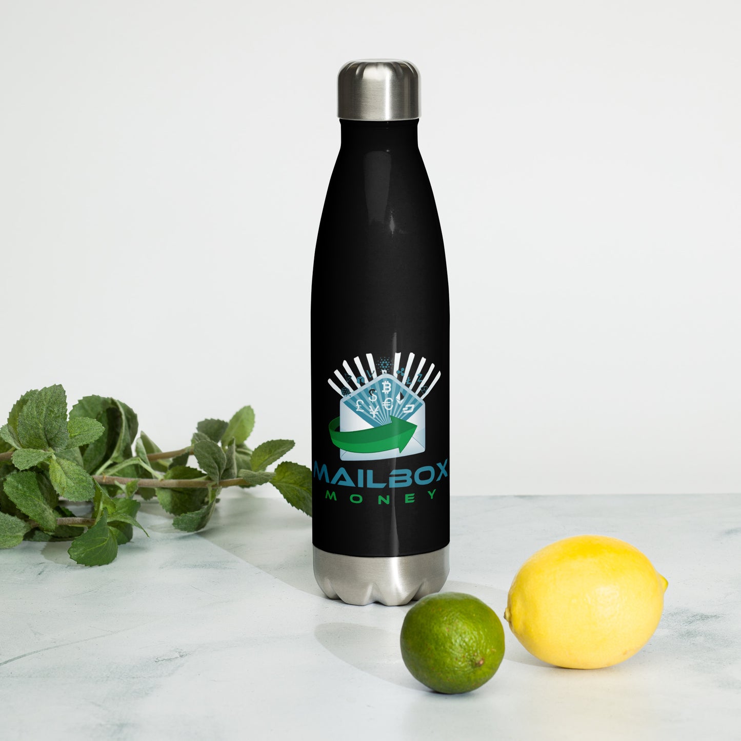 Mailbox Money Stainless Steel Water Bottle